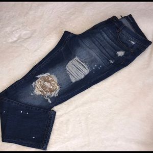 NY & Co SoHo Sequin Jeans